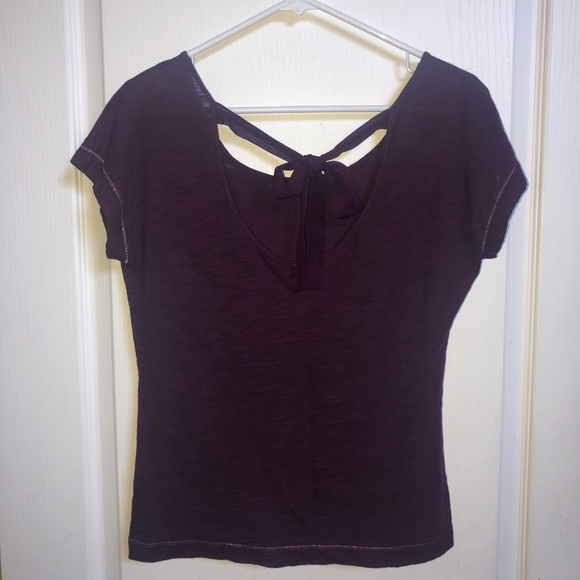 Anthropologie Maeve Purple Flower Blouse - Picture 2 of 5